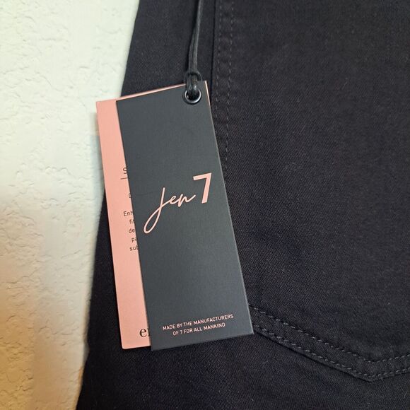 7 For All Mankind Gen 7 Black Bejeweled Jeans Sculpting Women's Plus Size 20 NWT - Picture 8 of 16